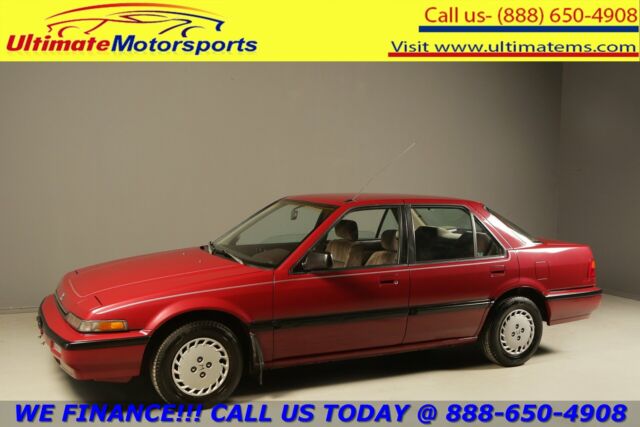 1988 honda accord lx auto cruise pwr windows a/c heat red