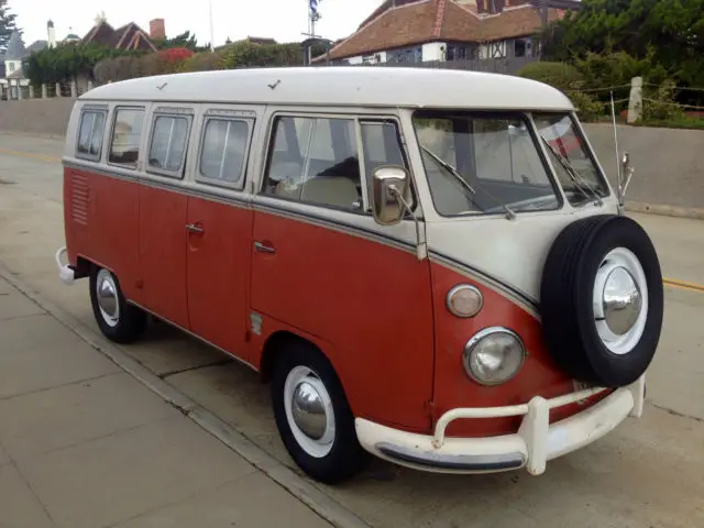 1964 volkswagen 13 window camper walk thru bus vw