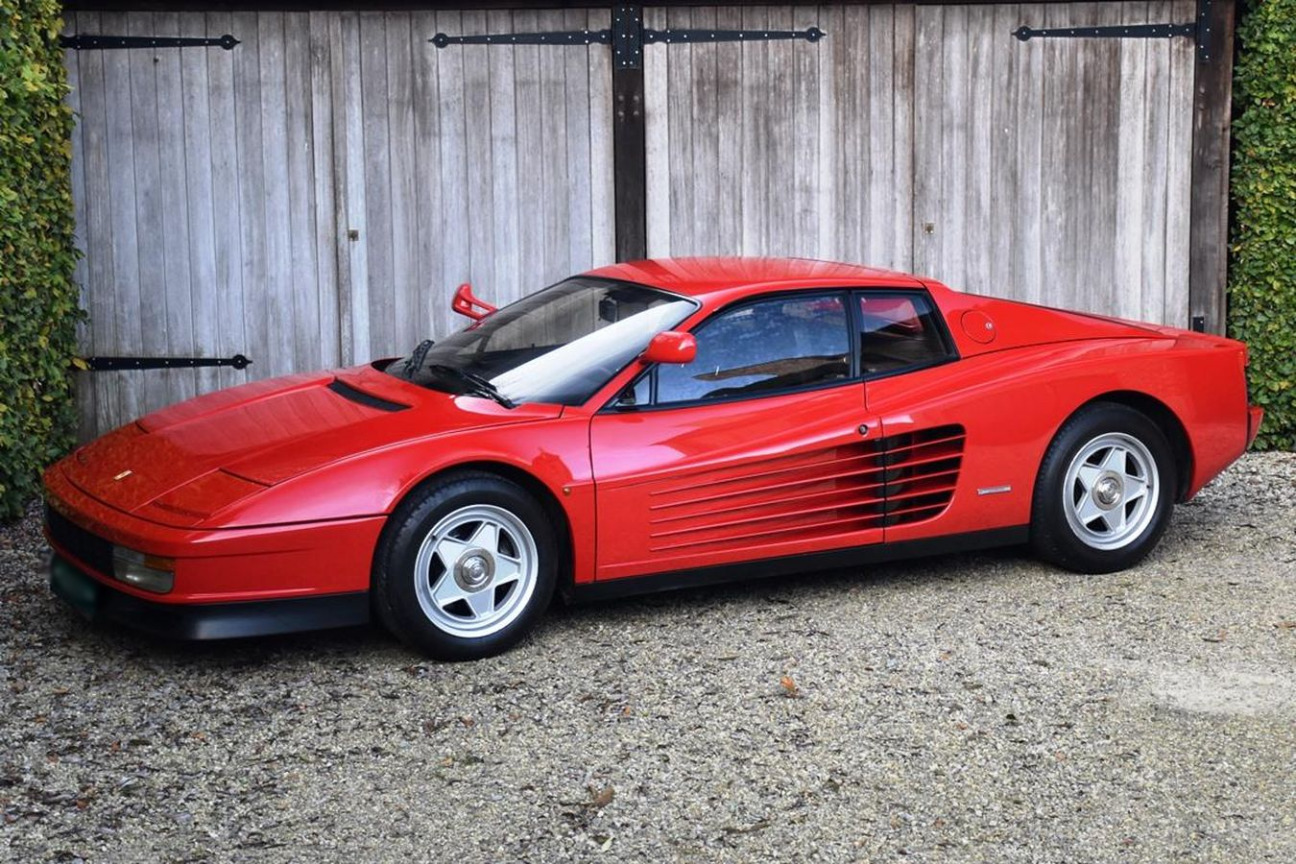 1986 ferrari testarossa very rare twin flying mirror set-up