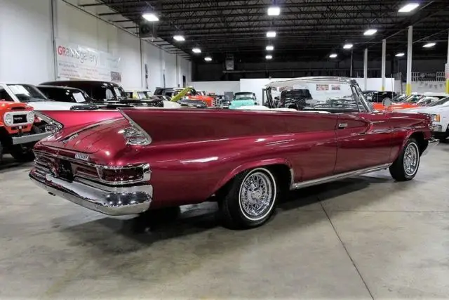 1961 chrysler newport convertible 13505 miles maroon 383ci v8 3 speed automatic