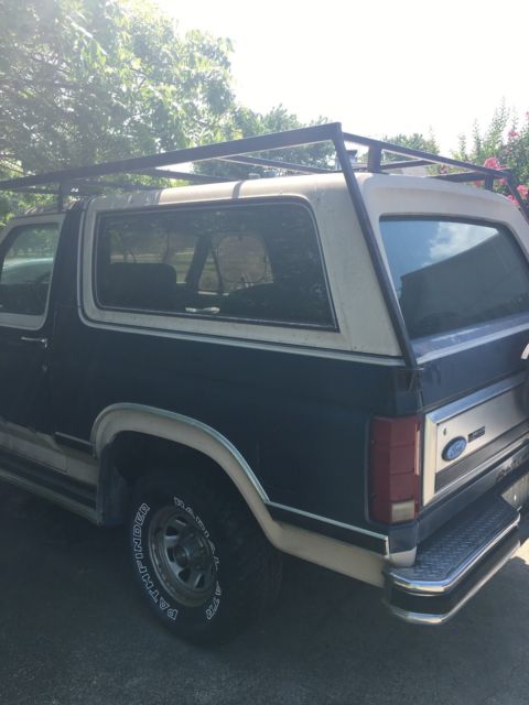 1986 ford bronco 5.0 xlt 4wd w/extras & aftermarket parts