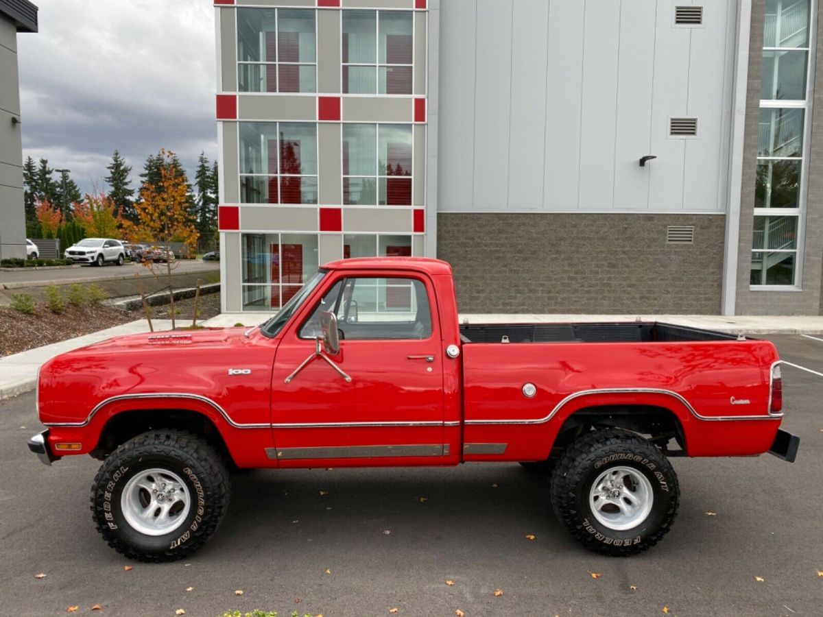 1976 dodge ram power wagon w100 318 v8 4 speed 4x4 numbers matching rust free