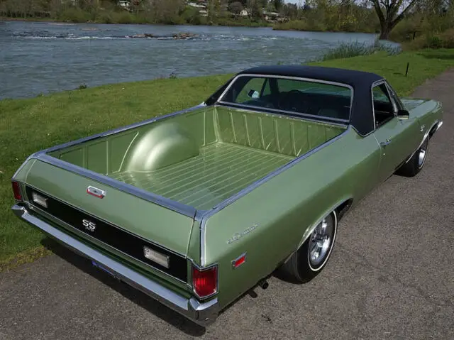 1969 chevrolet el camino ss pickup 396 325hp big block v8 green muscle car truck