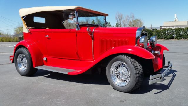 1931 ford model a deluxe 2 door phaeton street rod convertible chevy v8