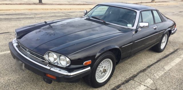 jaguar xjs v12 rare coupe, 1989, black, completely original, recent tune up