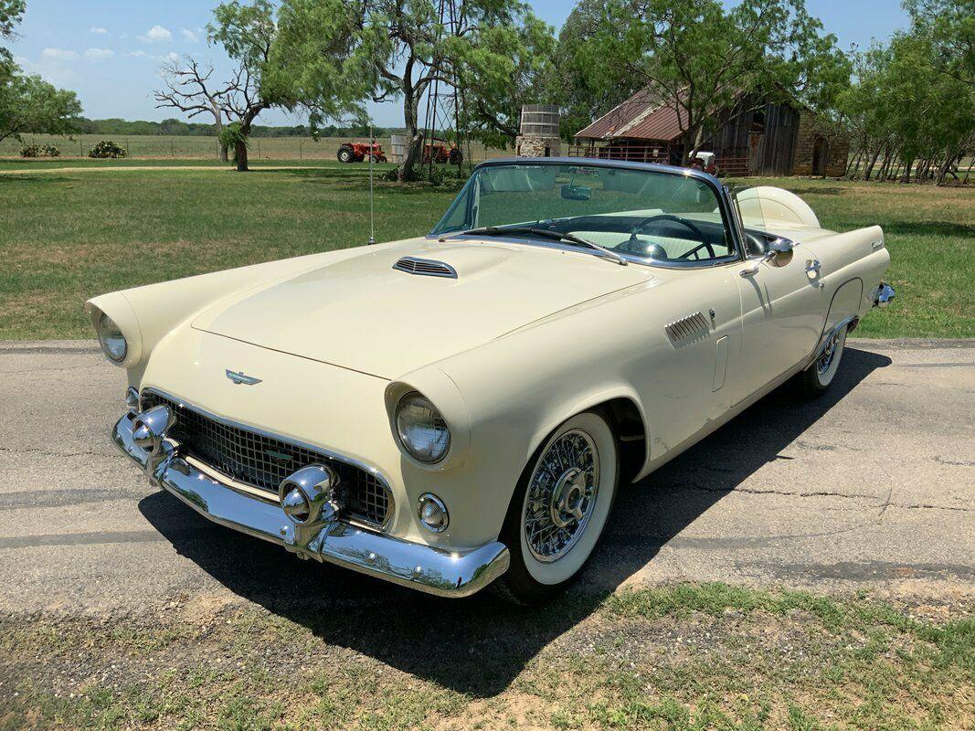 1956 ford thunderbird 97135 miles colonial white convertible 312 v8
