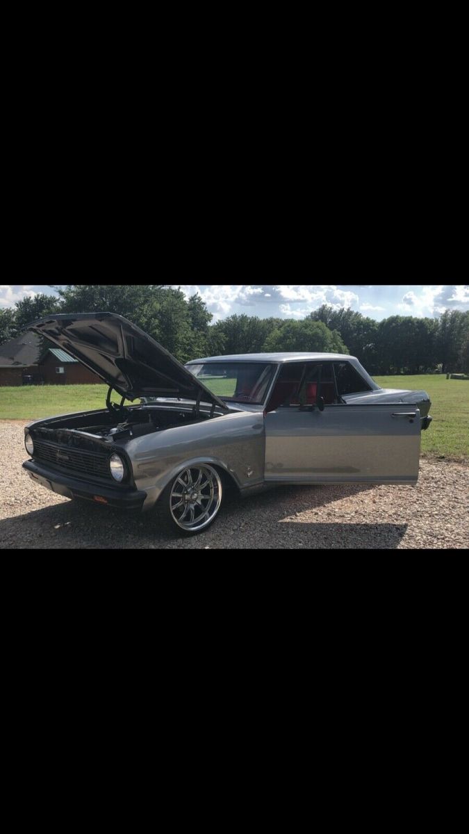 1965 chevrolet nova coupe grey rwd automatic ss