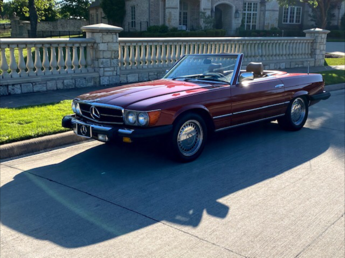 1984 380sl mercedes benz roadster