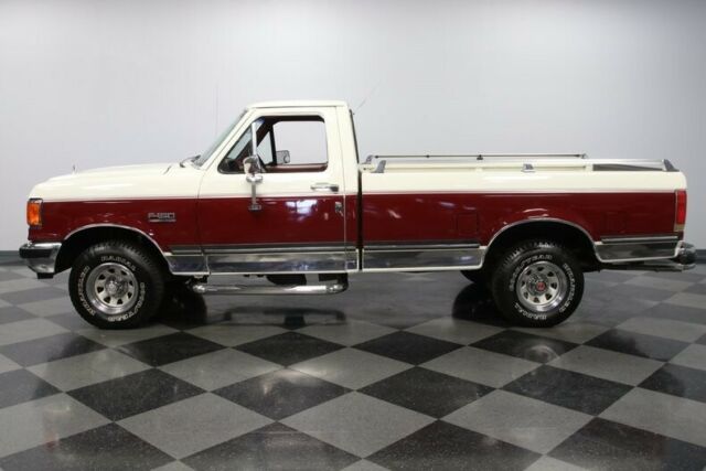 classic vintage chrome 4 wheel drive white red fomoco