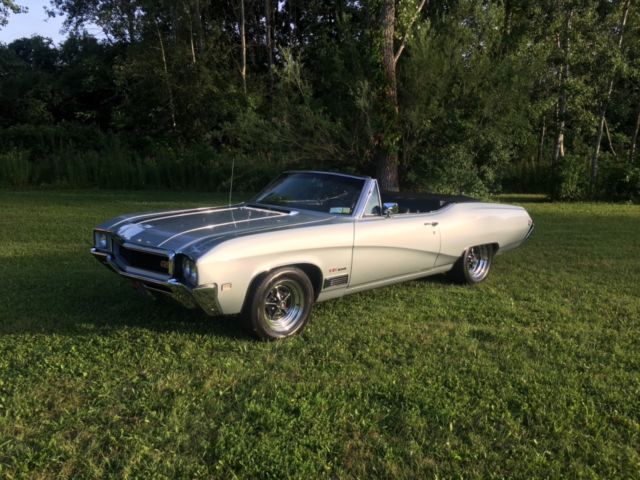 1968 buick gs gran sport 400 convertible -mist silver must see