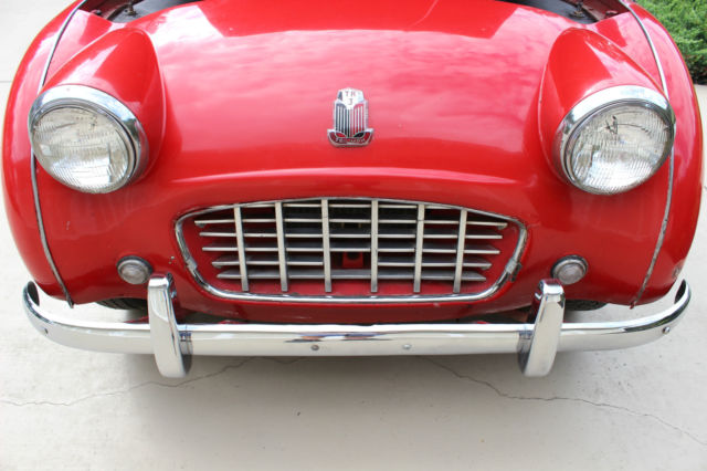 1957 triumph tr-3, small mouth tr3, runs & drives well, wire wheels, disc brakes