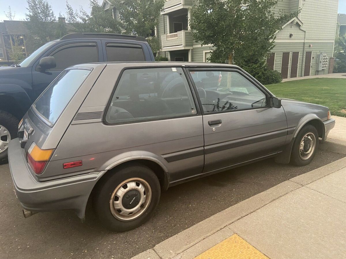 1988 toyota corolla hatchback grey fwd manual fx