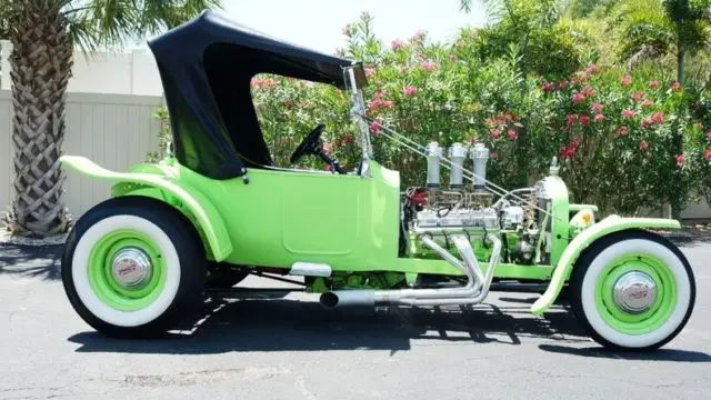 1923 ford t-bucket 0 neon green 350 c.i. v8