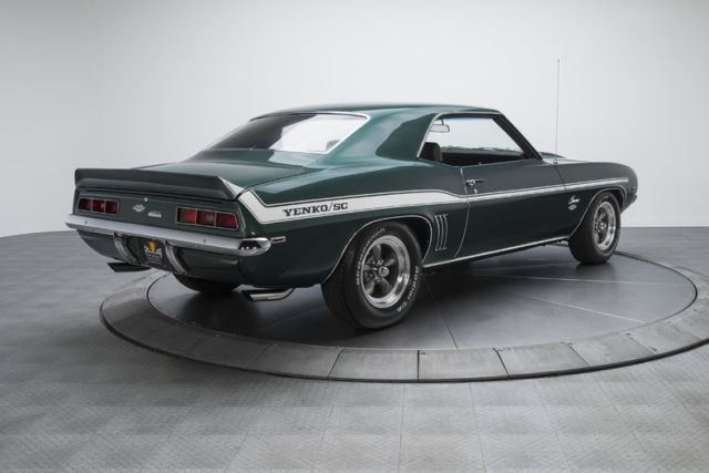 1969 chevrolet camaro yenko 71249 miles emerald green hardtop 427 v8 4 speed man