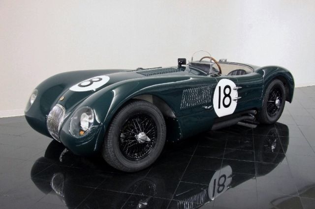 1953 jaguar c-type alloy race car