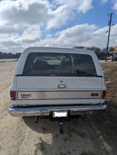 1989 gmc jimmy suv white 4wd automatic v15