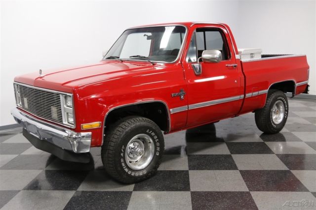 frame off restored, a/c, newly rebuilt transmission 1986 silverado 4x4 used 5l