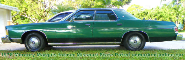 1978 mercury marquis police unmarked former missouri state patrol car + extras