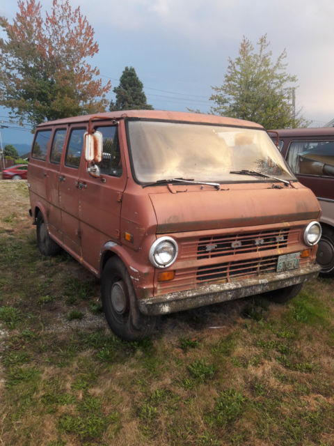vintage 1973 ford econoline van for parts or project
