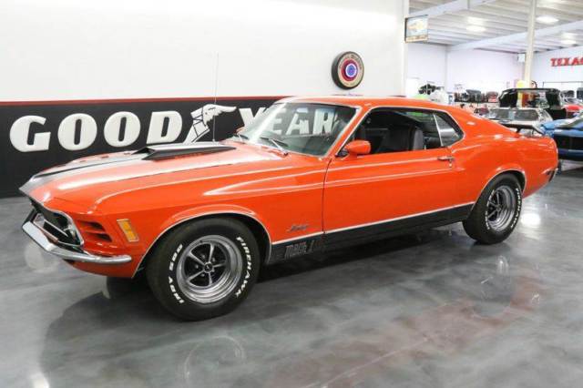 1970 ford mustang sportsroof 47566 miles orange coupe 302 ci v8 automatic