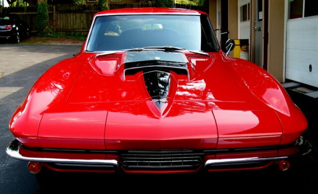 1967 coupe pro-street stunning show quality red/black leather 509 merlin 5spd,9"