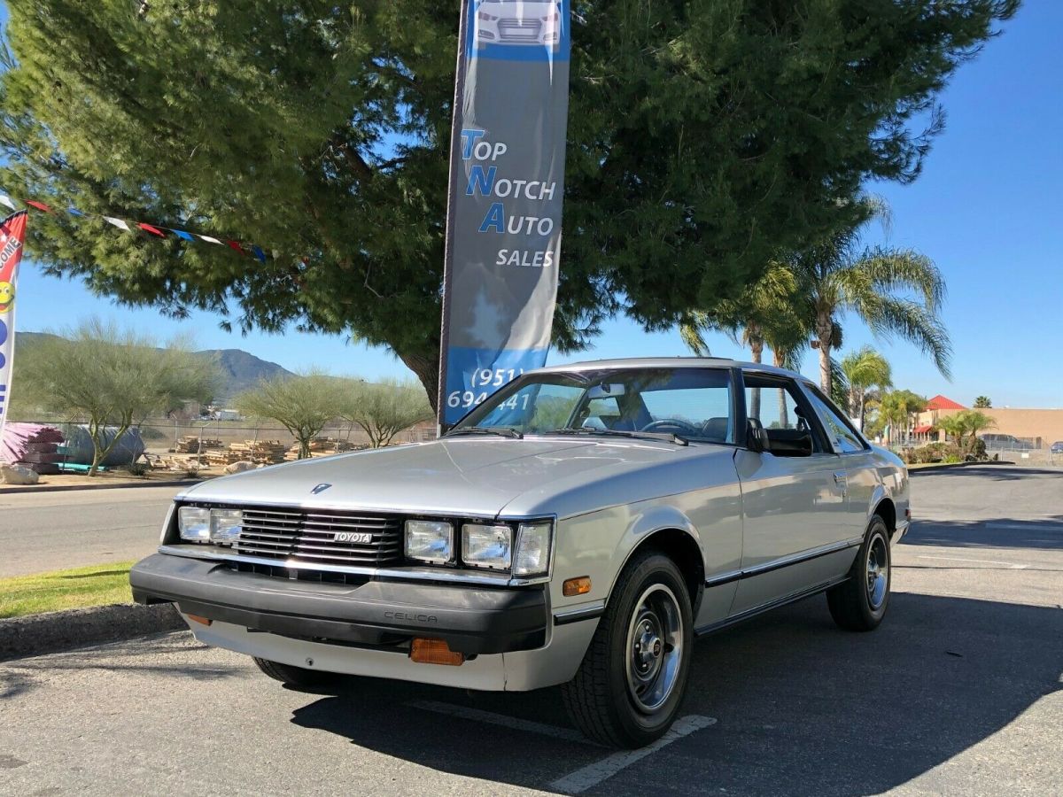 **rare find**1980 toyota celica coupe silver manual gt