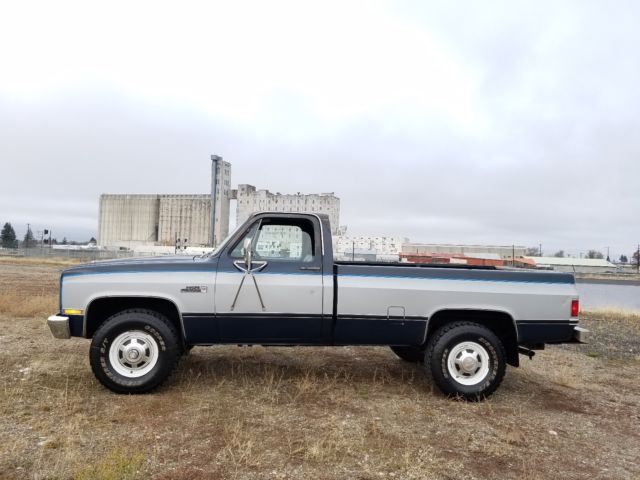 selling at no reserve 1983 gmc high sierra 2500 standard cab 4x4 all original