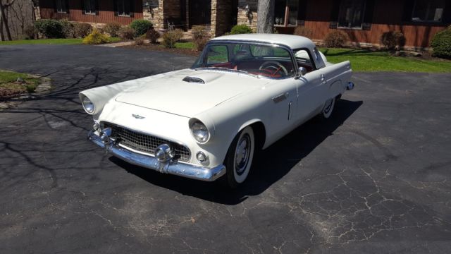 1956 ford thunderbird with two tops, hartop & soft top, low orginal miles