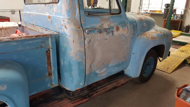 1955 ford f 100 survivor - 1 owner - barn find