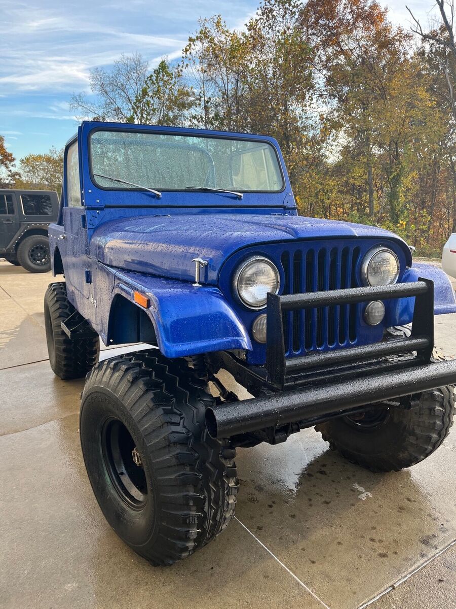 1976 jeep cj-7 blue 4wd manual