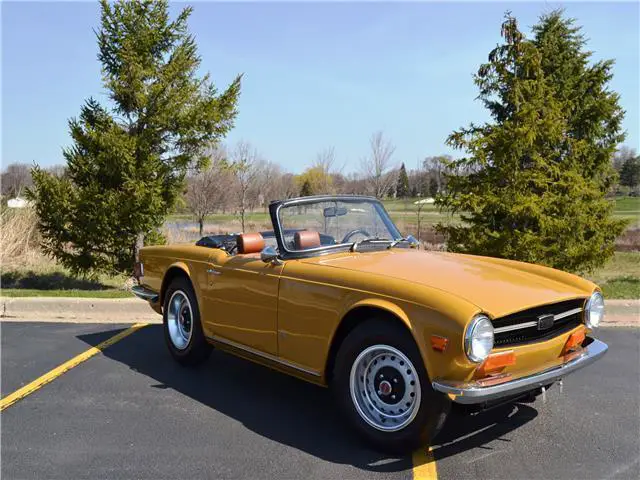 1972 triumph tr6 only 61k orig miles no rust roadster salon restoration mint!