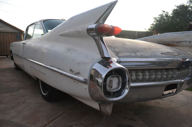 1959 cadillac coupe deville w/factory a/c 2 owners no rust arizona car for resto