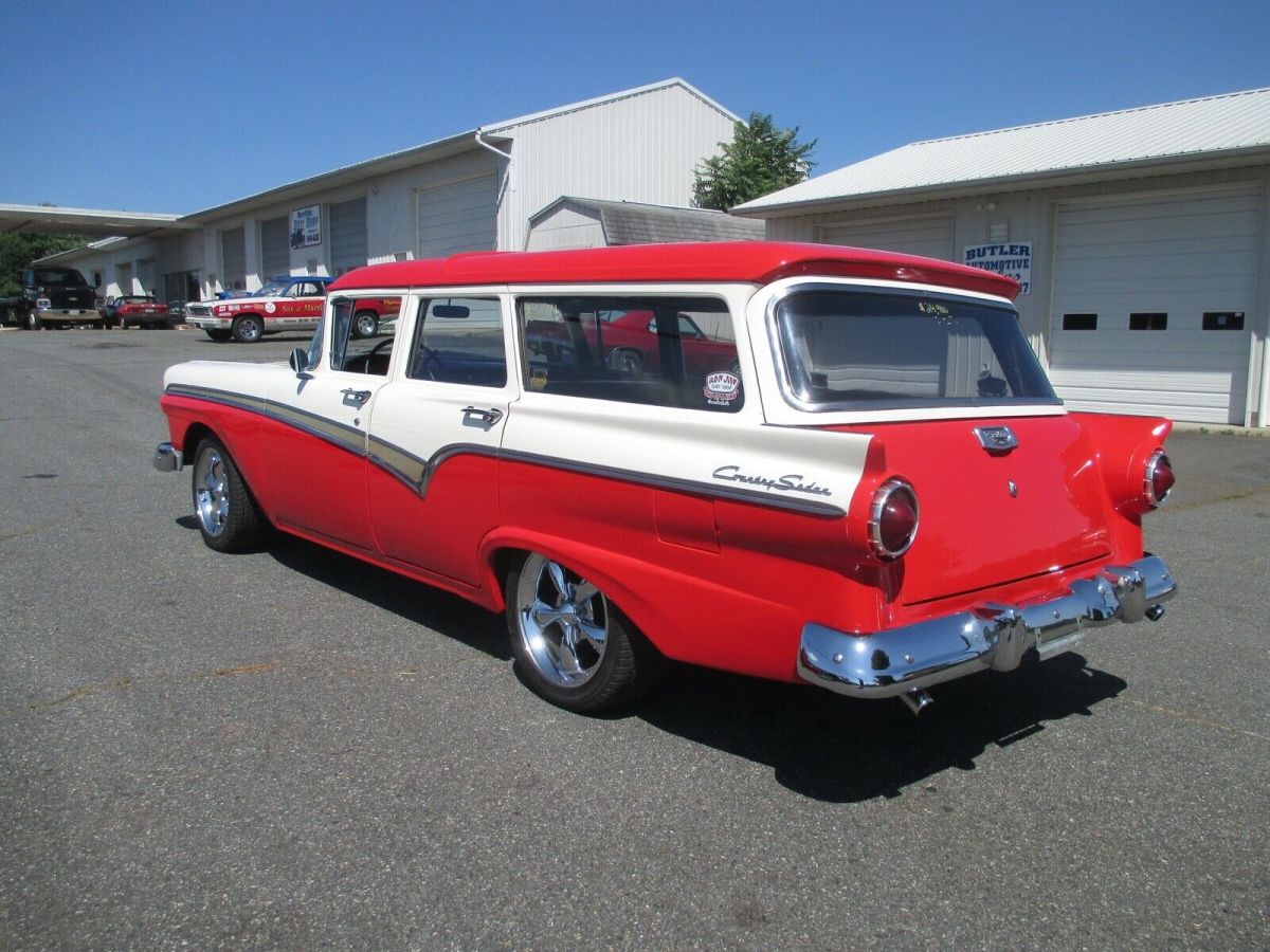 1957 ford country sedan wagon 6 passenger 292, auto, power steering