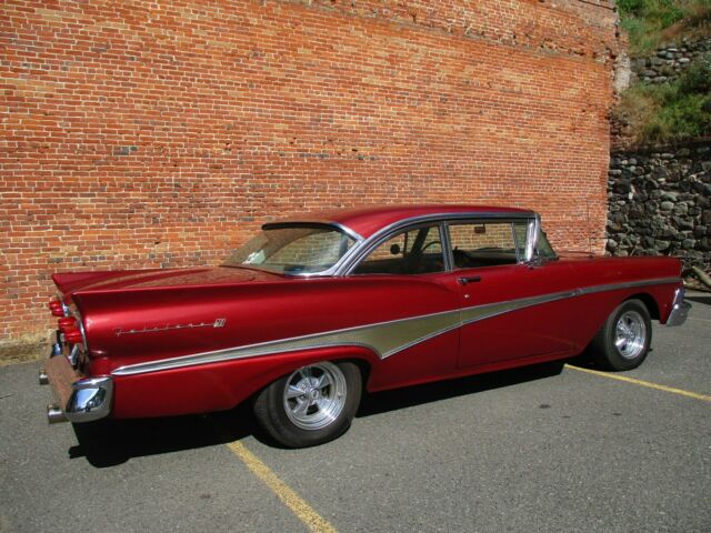 1958 ford fairlane 500 chrome post two door / nice