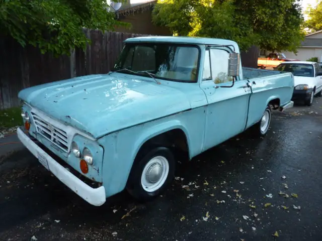 1964 dodge d100 short bed! project/sweptline on 20's !!! ca truck patina!