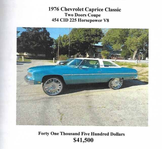 1976 chevrolet caprice classic. real head turner & great to cruise in. must see!
