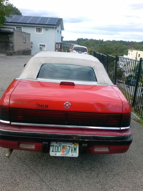 red chrysler lebaron