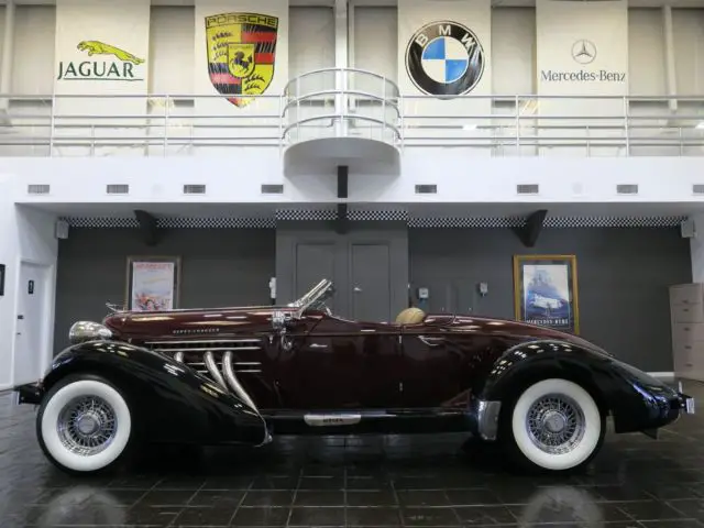 1936 burgundy super charged!
