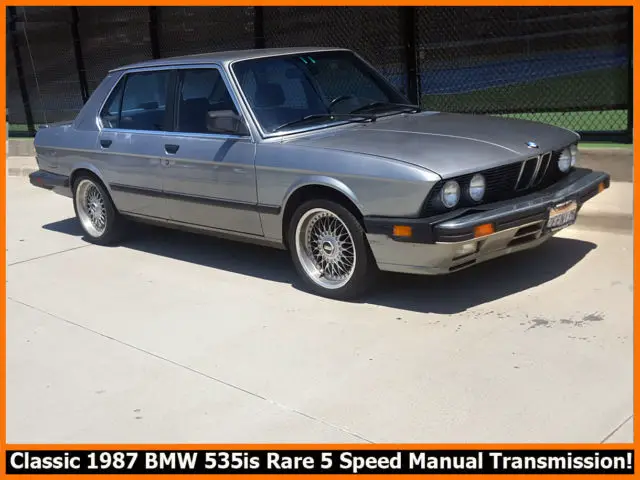 classic 19887 bmw e28 535is! rare 5 speed manual california car! no reserve!