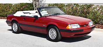 1990 ford mustang convertible 5.0 factory 5 speed - 16,974 miles and loaded!