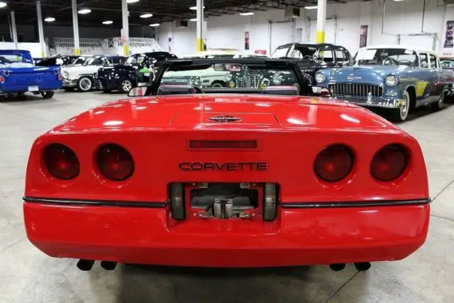 1988 chevrolet corvette 89236 miles red convertible 350ci v8 automatic