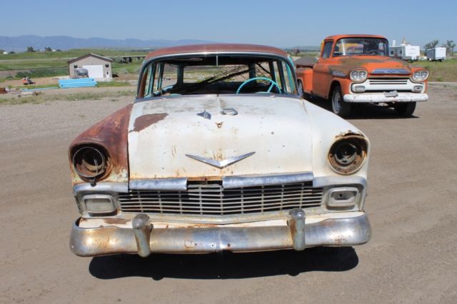 1956 chevrolet 210 wagon, solid car, no reserve!!