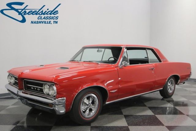 1964 pontiac gto 58885 miles grenadier red hardtop 389 v8 4 speed manual