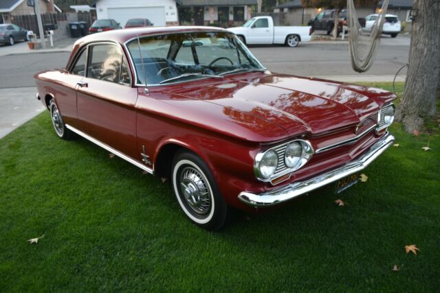 1963 chevrolet corvair spyder 20,141 miles red 2 door sport coupe 150 cid flat 6