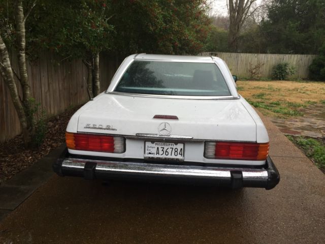 1987 mercedes 560sl convertible