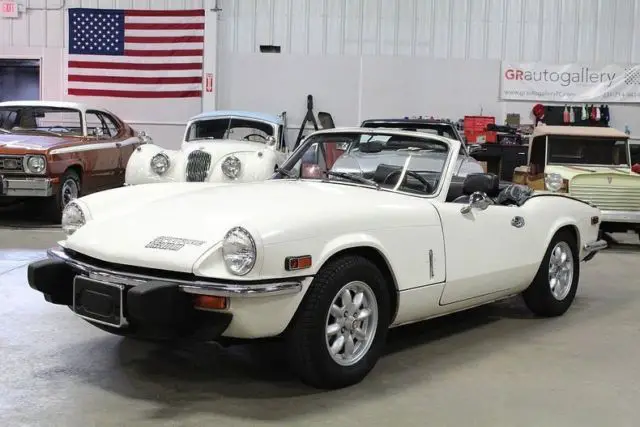 1976 triumph spitfire 34267 miles white convertible 1500cc 4 speed manual