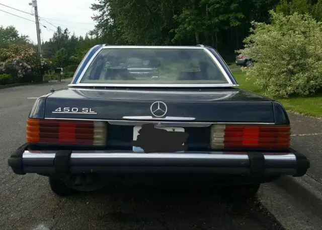 1975 mercedes 450 sl blue roadster convertible 122,000 orig miles