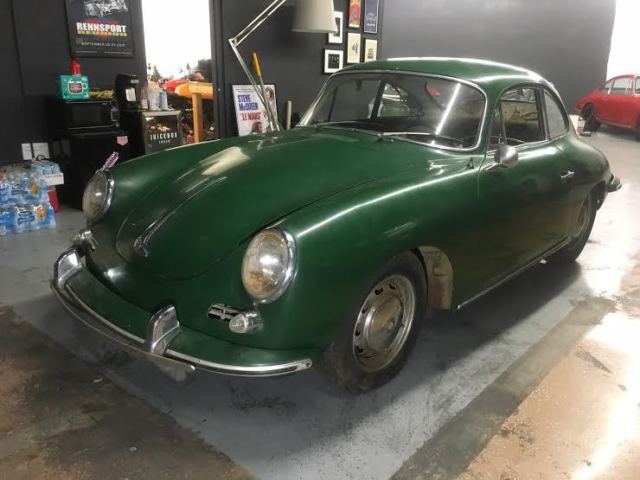 1965 porsche 356c irish green, matching #s, original no reserve!!
