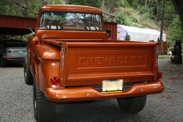 1957 chevy chevrolet hot-rat-streetrod big window truck