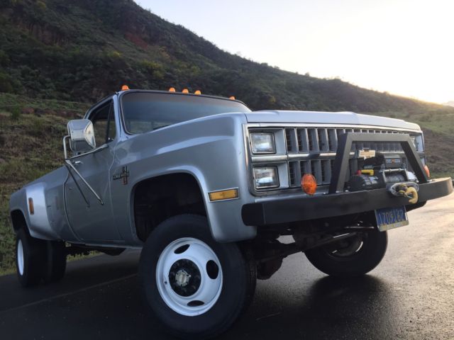 1981 chevrolet k3500 1-ton 4wd reg cab 454 dually california barn no reserve